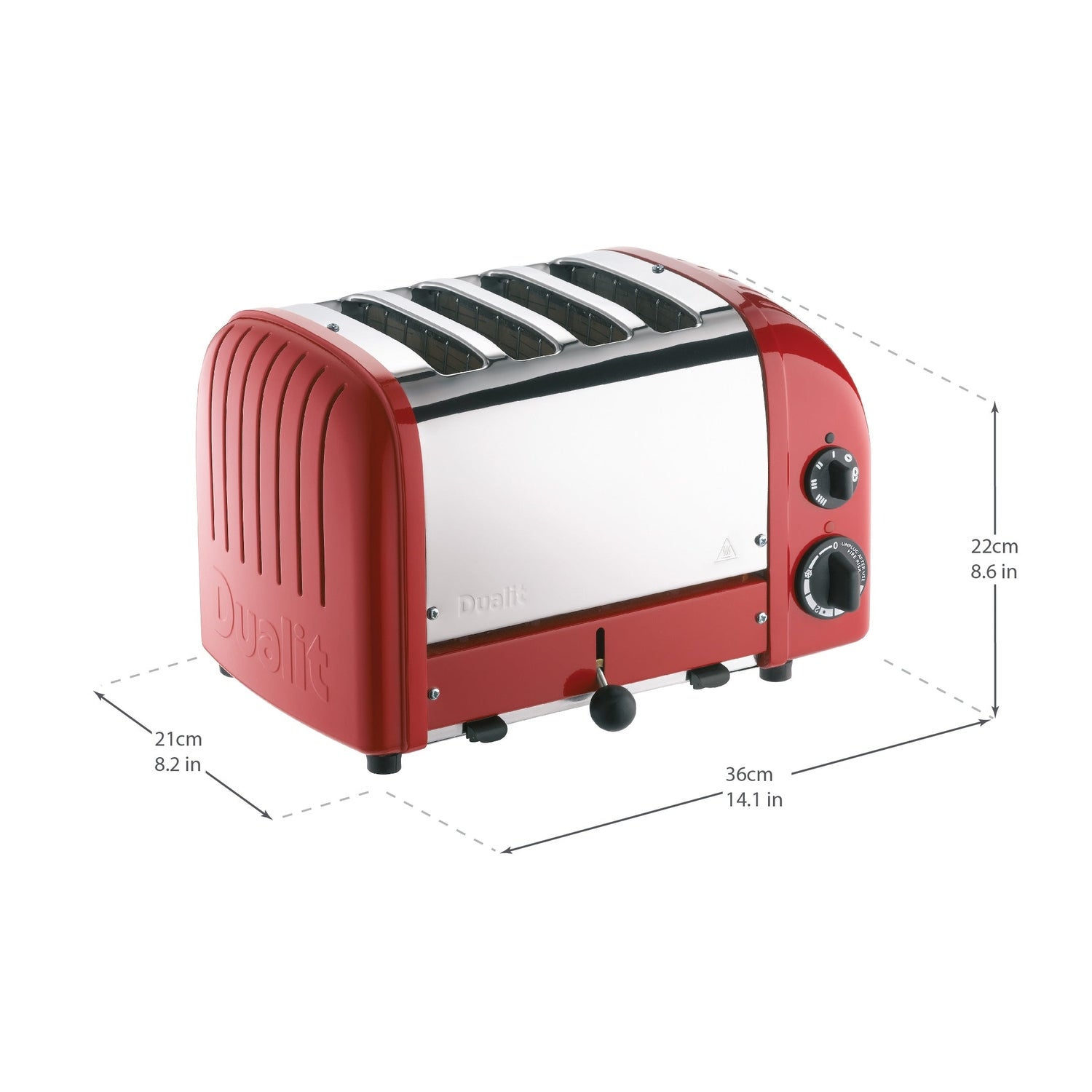 Dualit NewGen Classic Toaster 4-Slot, Red #47151
