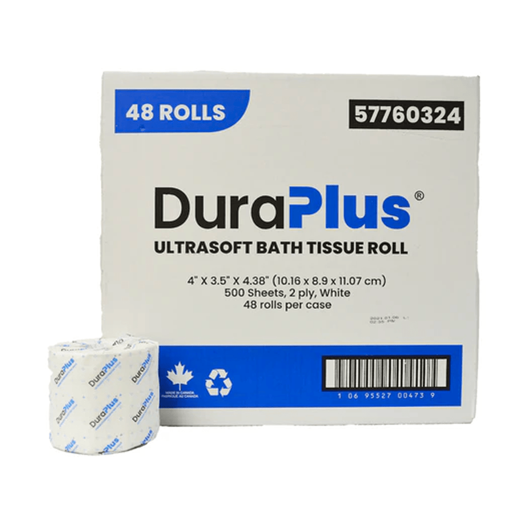DuraPlus Ultra-Soft Bathroom Tissue Rolls 2-Ply 