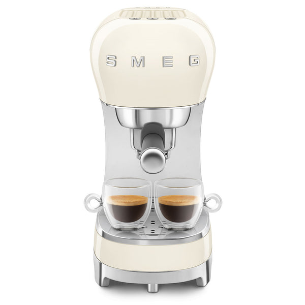 Smeg Espresso Machine With No Milk Wand - Cream #ECF00CRUS