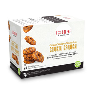 ECS Coffee Coconut Caramel Chocolate Cookie Crunch Single Serve Coffee 24 Pack