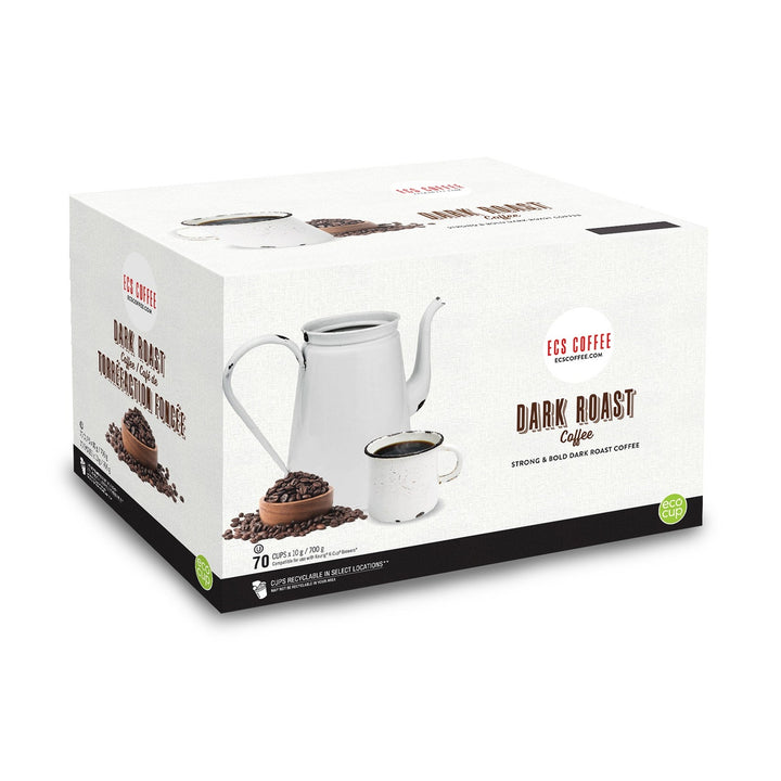 ECS Coffee Dark Roast Single Serve Coffee 70 Pack