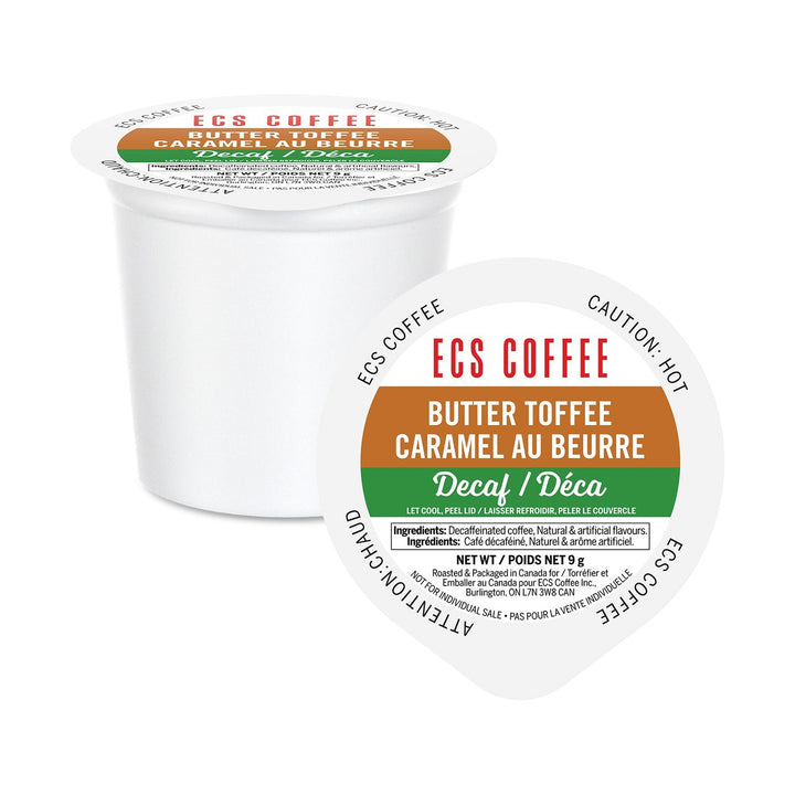 ECS Coffee Decaf Butter Toffee Single Serve Coffee 24 Pack