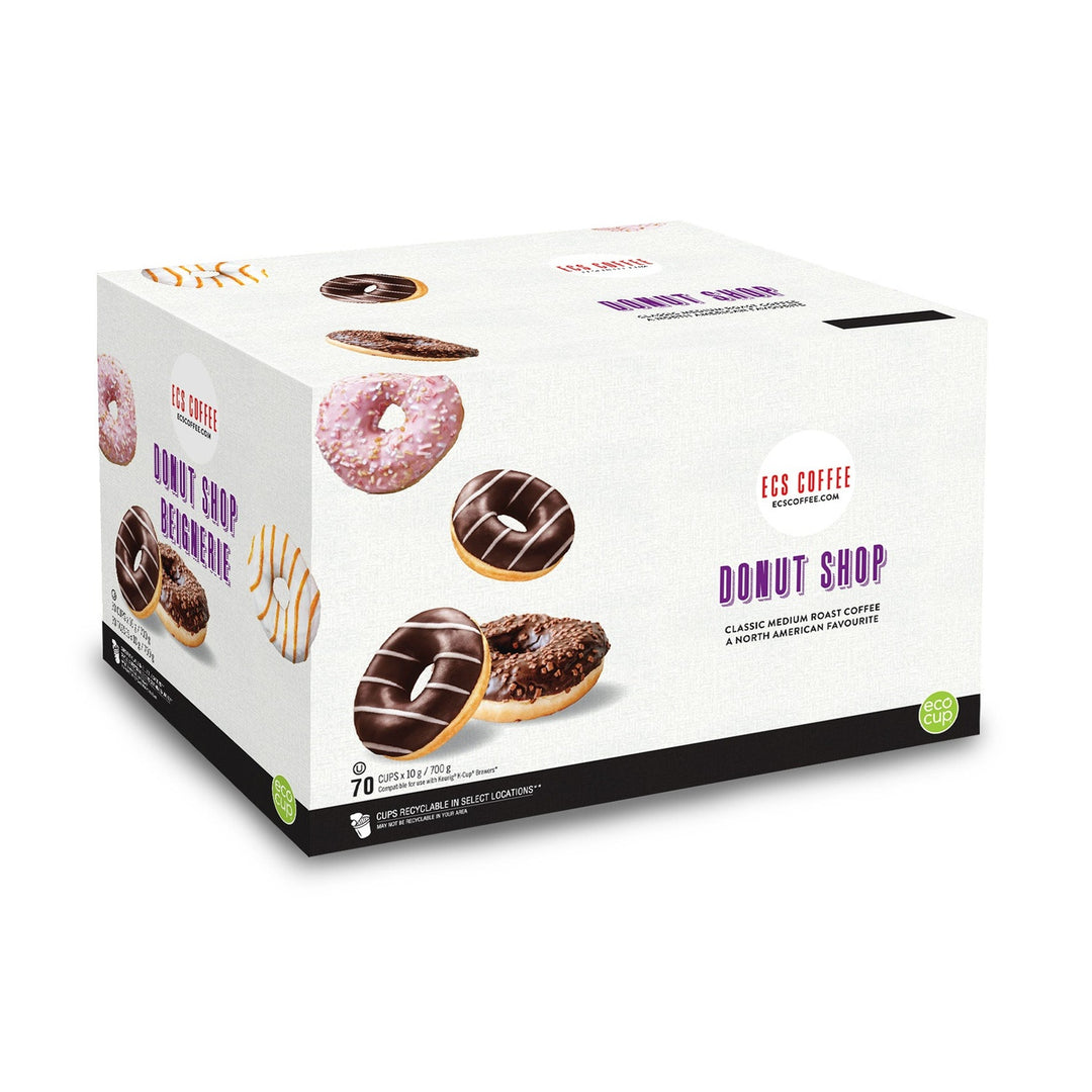 ECS Coffee Donut Shop Blend Single Serve Coffee 70 Pack