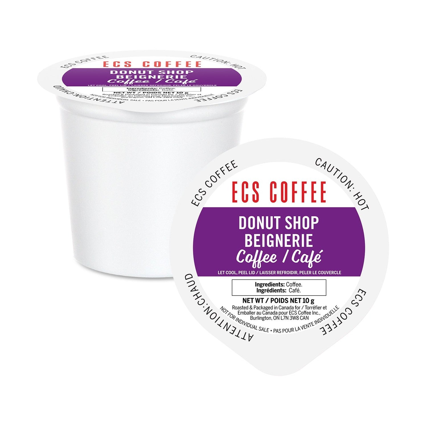 ECS Coffee Donut Shop Blend Single Serve Coffee 70 Pack