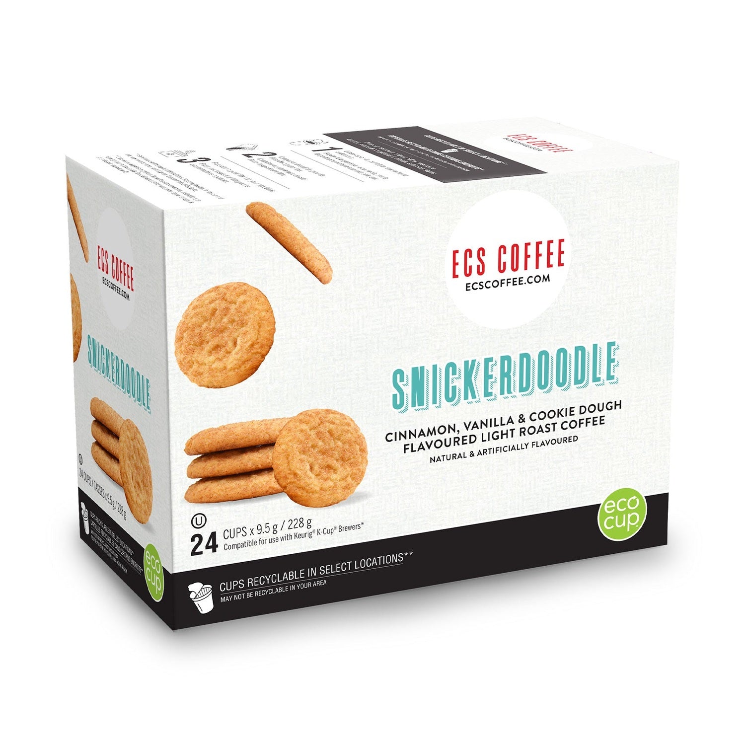 ECS Coffee Snickerdoodle Single Serve Coffee 24 Pack