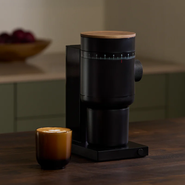 Fellow Opus 2 All Purpose Grinder, Matte Black & Walnut #FLLW-1222BA-NA