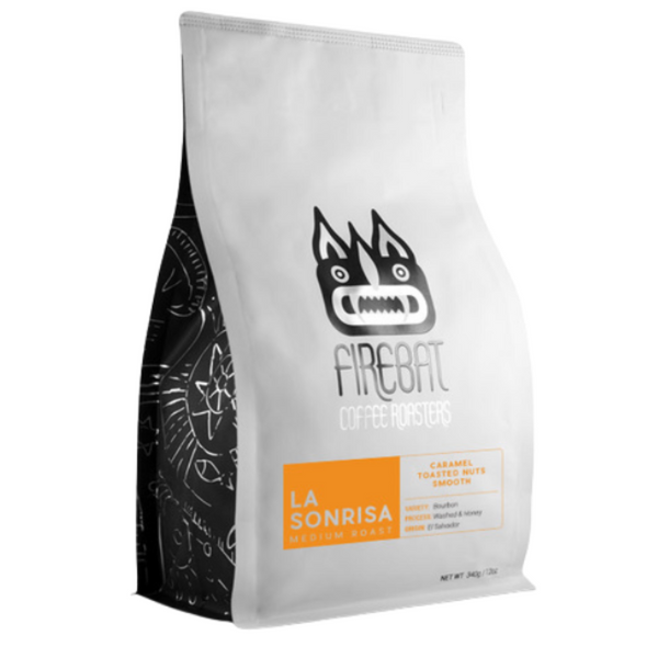 Firebat La Sonrisa Whole Bean Coffee, 12oz