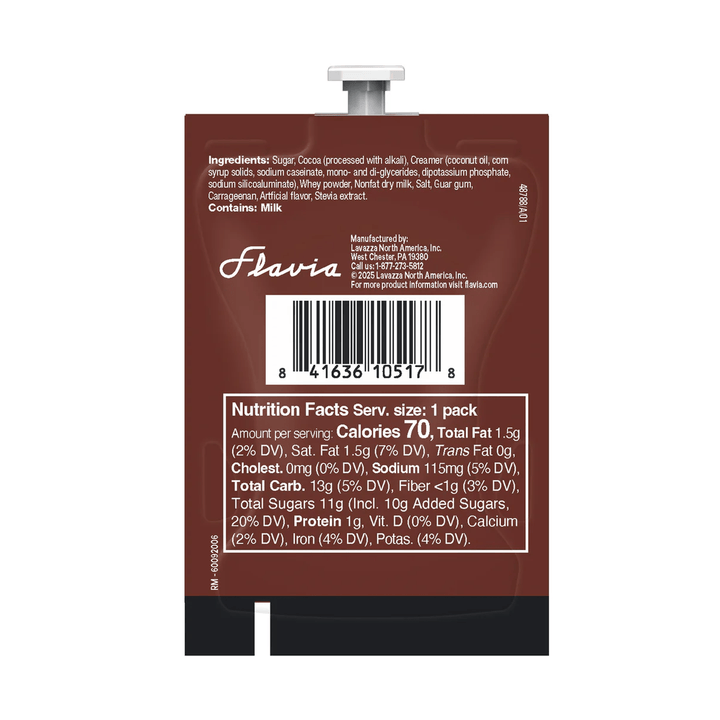 Flavia Cocoa Bliss Hot Chocolate Professional Freshpacks 18 Count or 72 Case