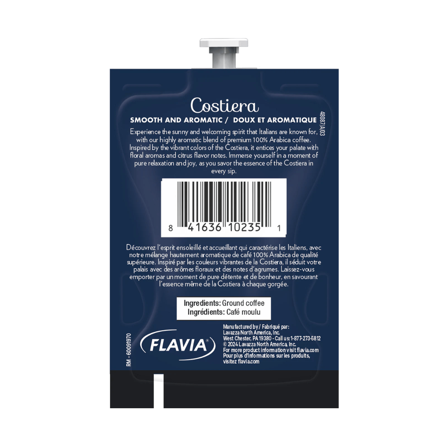 Flavia Lavazza Costiera Gran Aroma Professional Freshpacks 19 Count or 76 Case