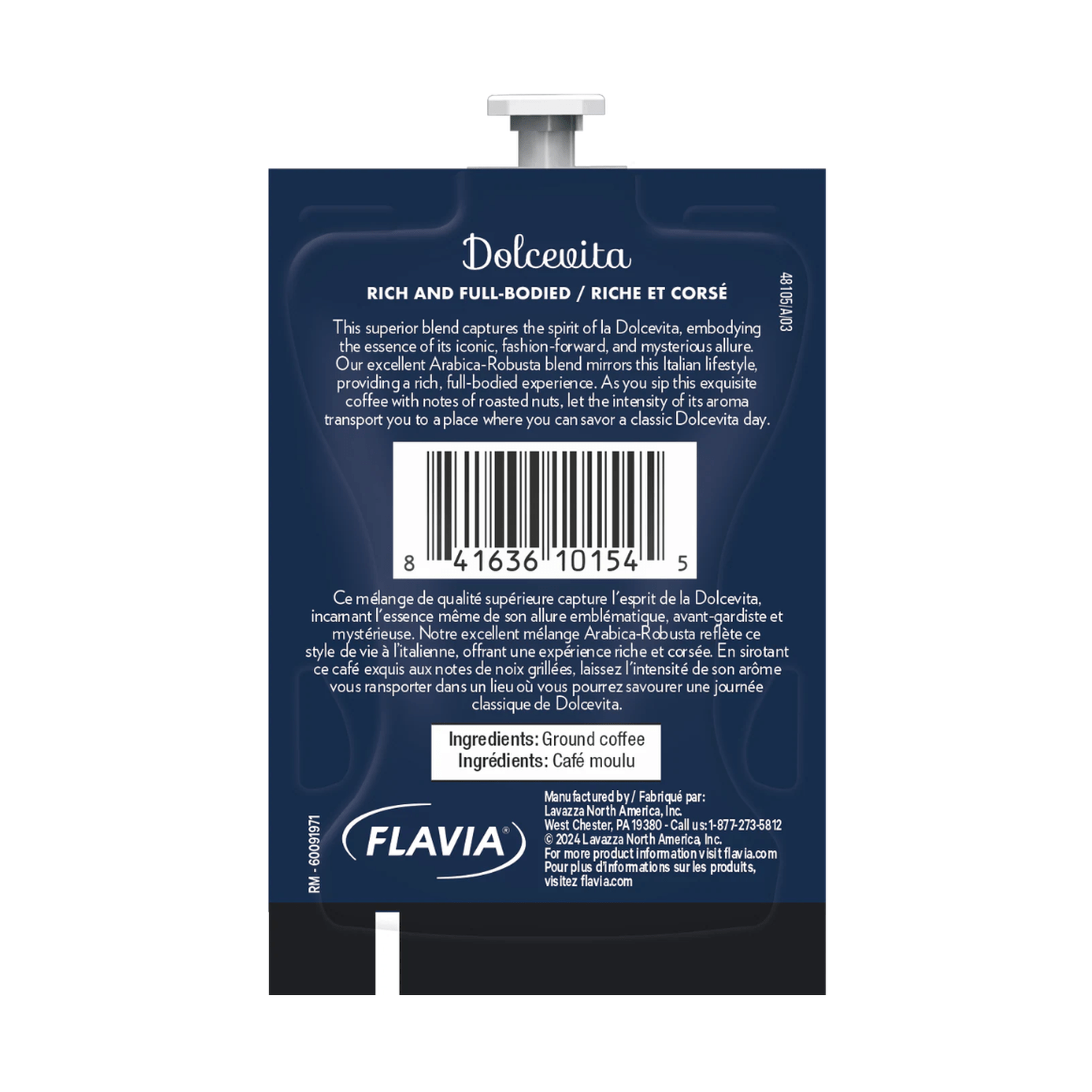 Flavia Lavazza Dolcevita Classico Professional Freshpacks 19 Count or 76 Case