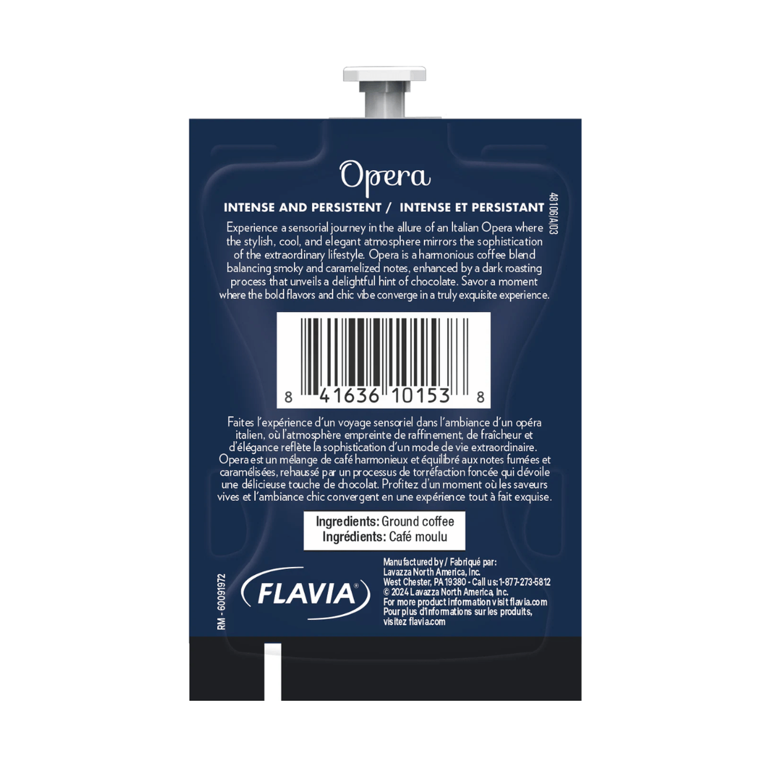 Flavia Lavazza Opera Intenso Professional Freshpacks 19 Count or 76 Case