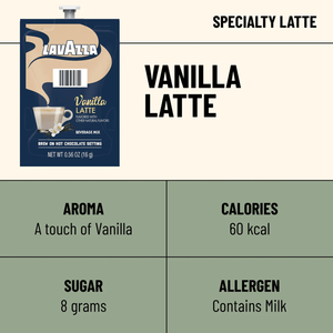 Flavia Lavazza Vanilla Latte Professional Freshpacks 19 Count or 76 Case