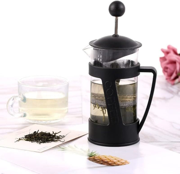 I.XXI Cafetière à piston en verre 350 ml, noire