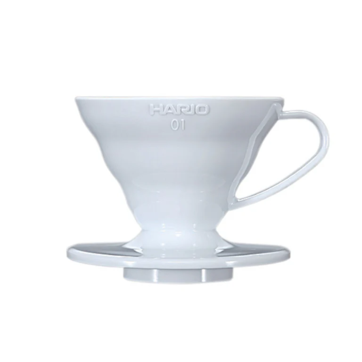 Hario V60-01 Plastic White Coffee Dripper