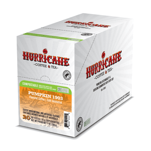 Hurricane Coffee Pumpkin 1903 Compostable Single Serve Coffee, 20 Pack