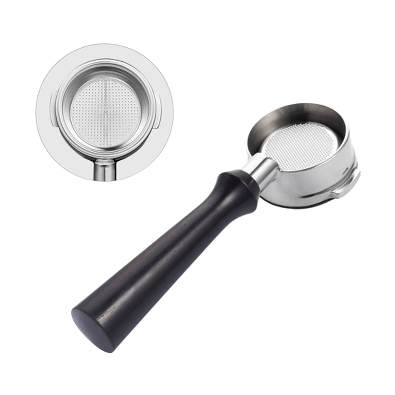 I.XXI 58mm Breville Compatible Bottomless Portafilter, Black Rosewood