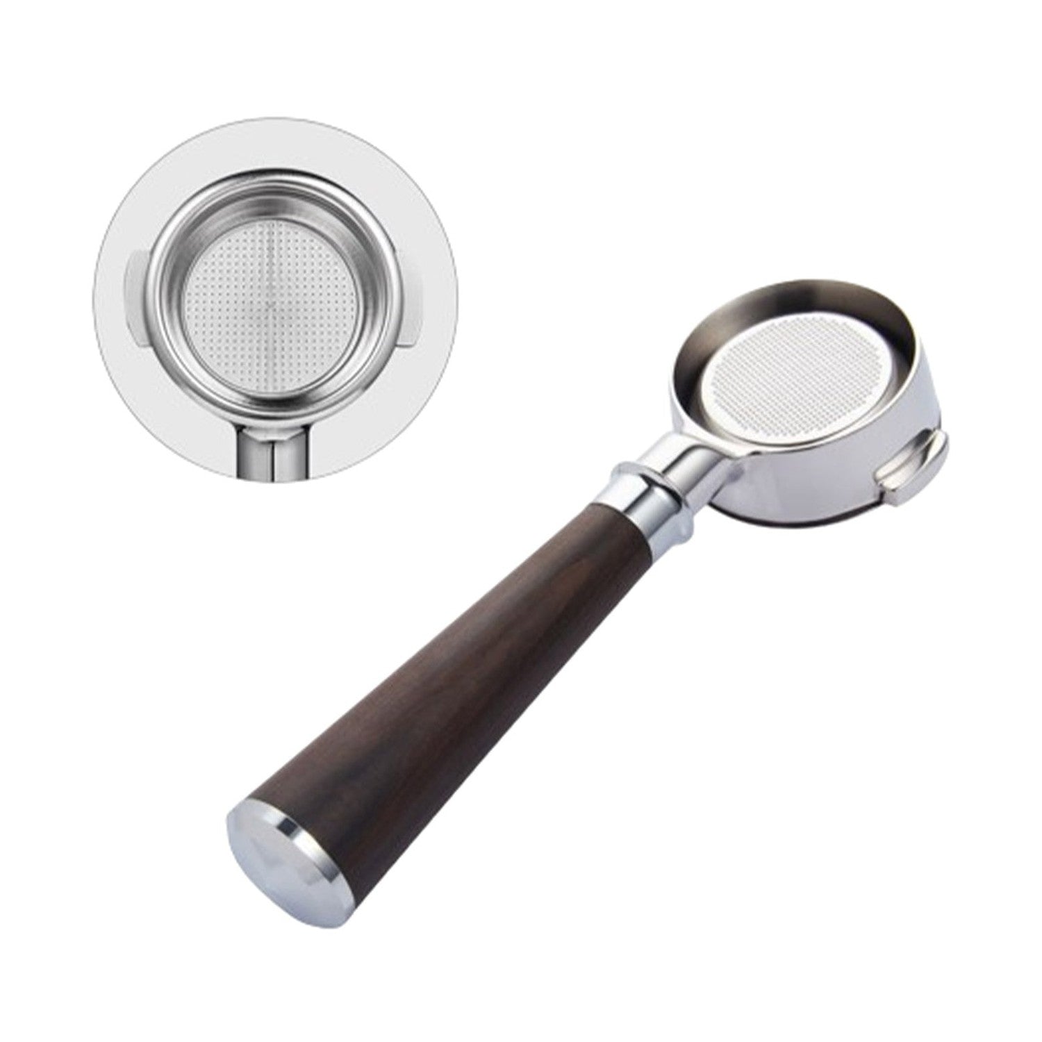 I.XXI Bottomless Portafilter 58mm for E61 Grouphead Black Rosewood