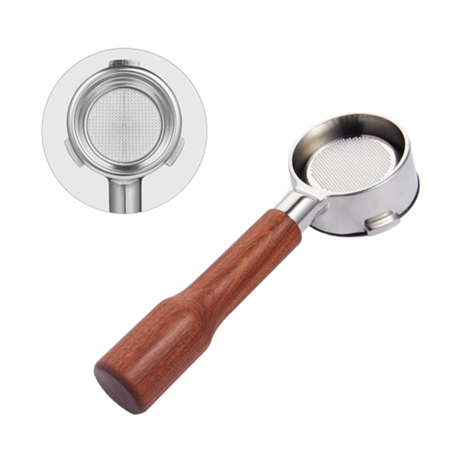 I.XXI Breville Compatible 54mm Bottomless Portafilter, Rosewood