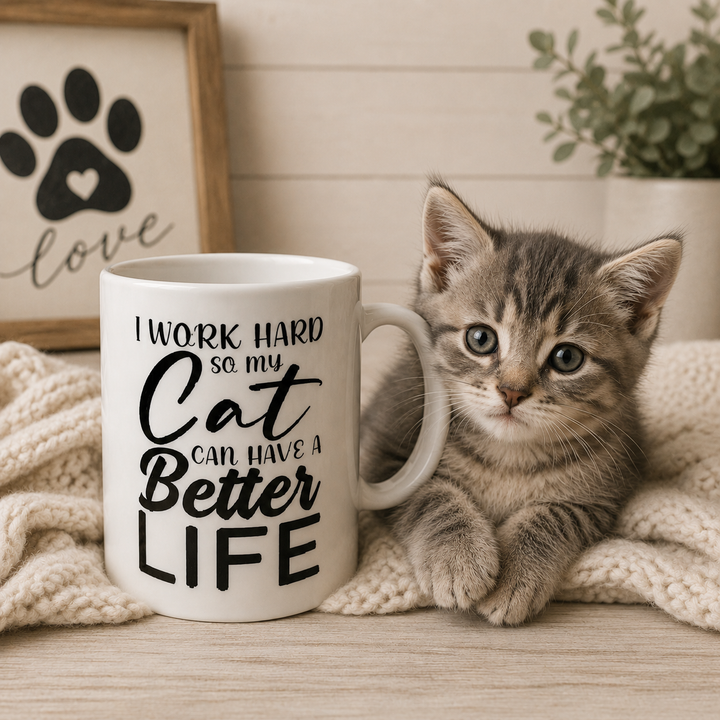 I.XXI Cat Life Coffee Cup, 450ml