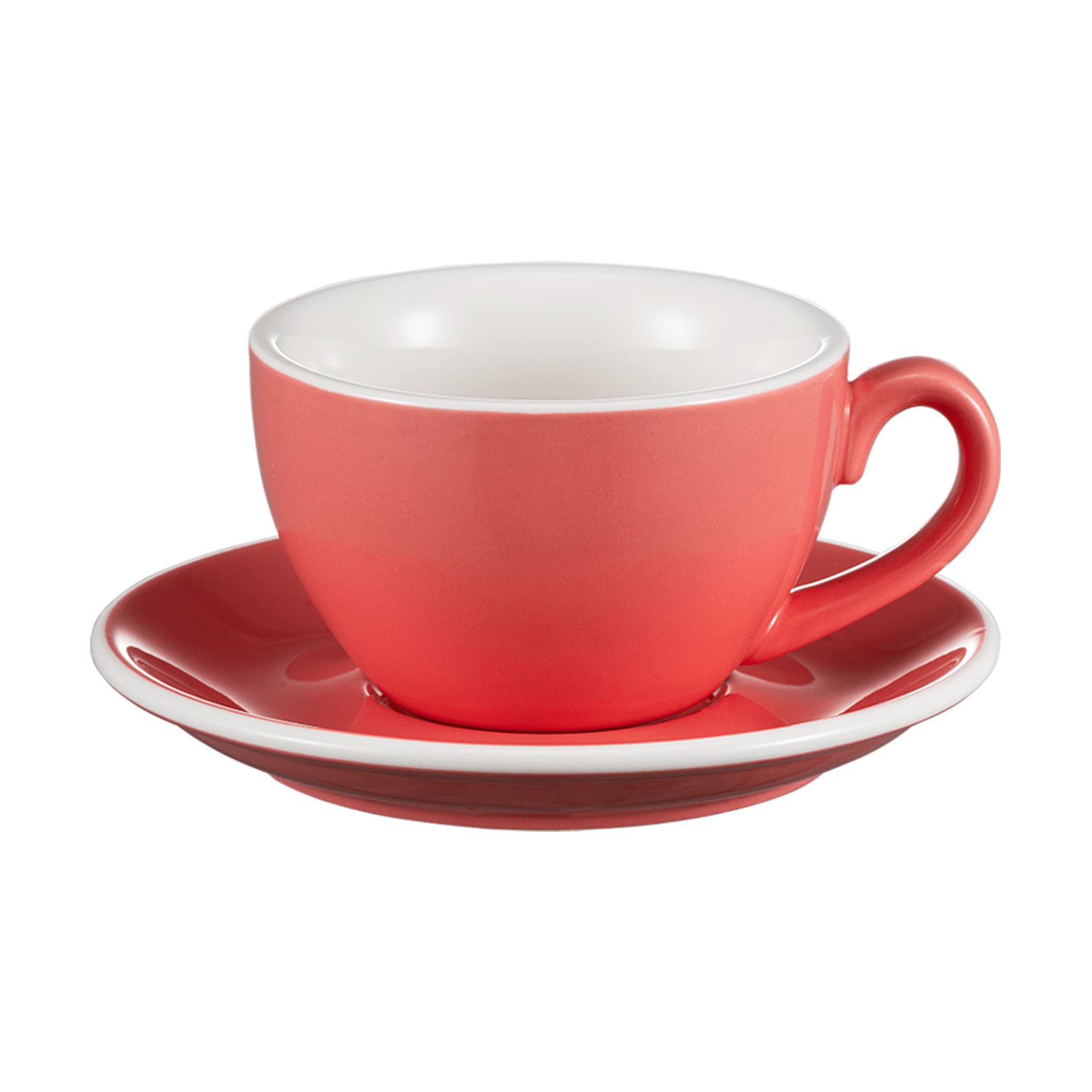 I.XXI Ceramic Latte Mug with Saucer 220ml, Pink