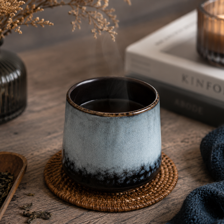 I.XXI Ceramic Tea Mug 220ml, Marble Grey