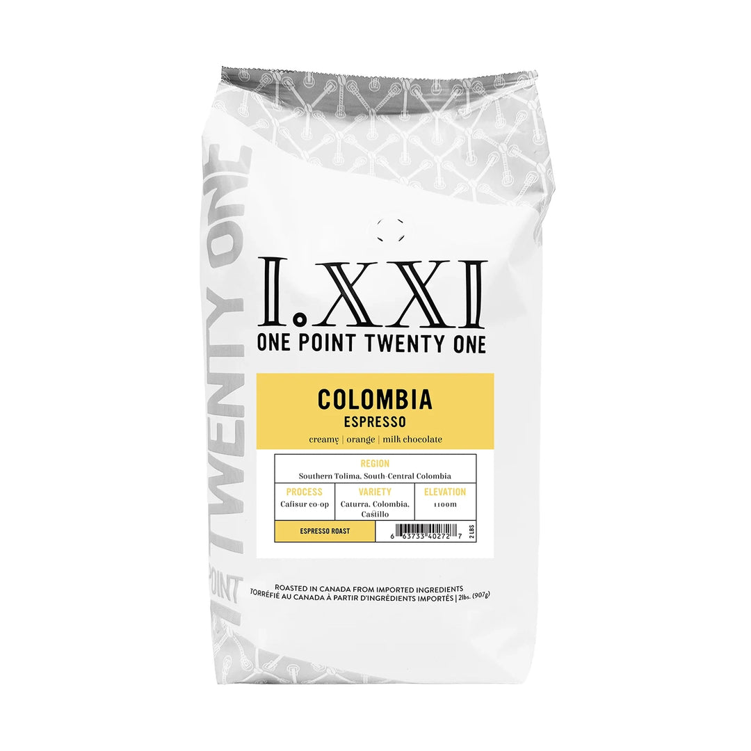 I.XXI Colombia South Tolima Whole Bean Espresso, 2 lb
