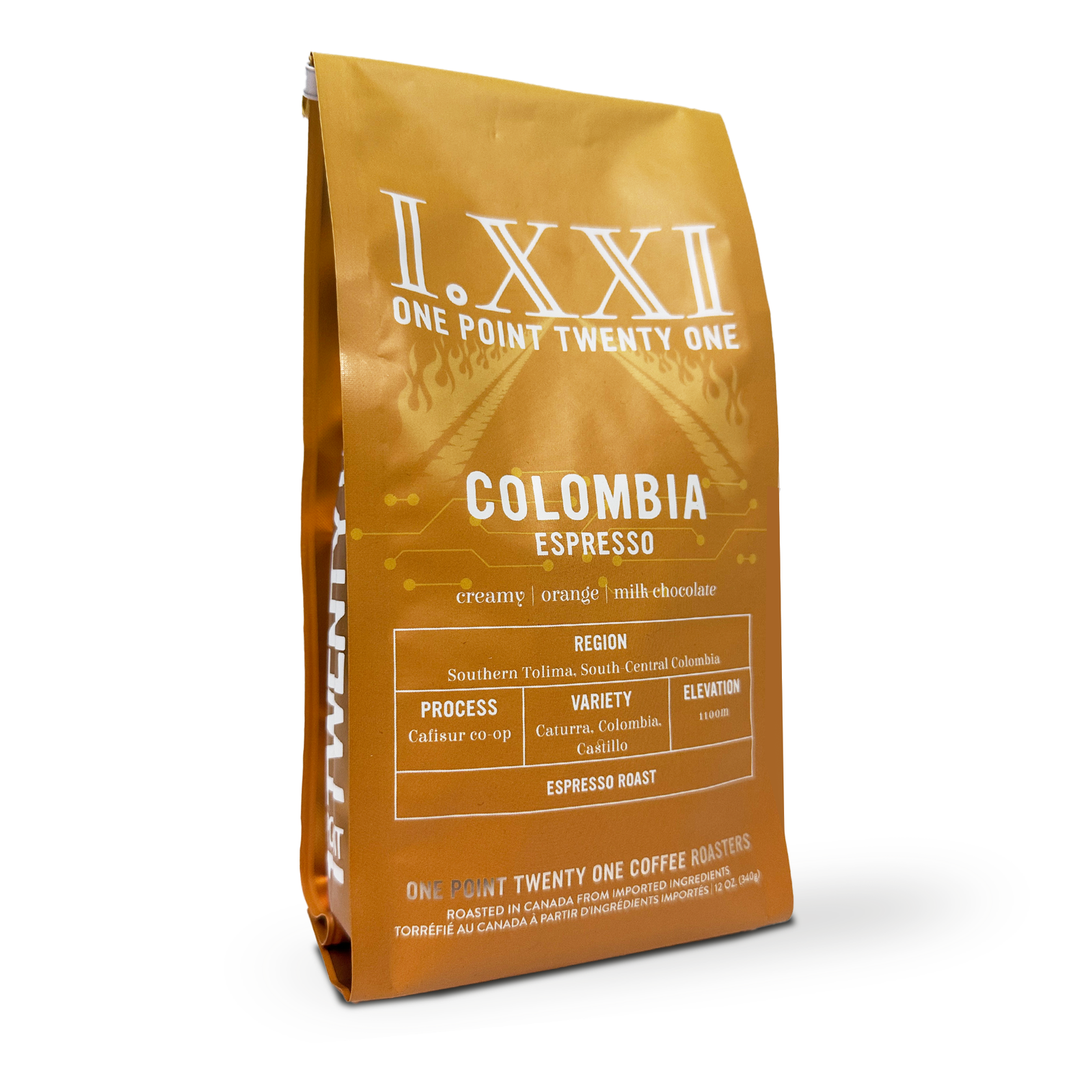 I.XXI Colombia South Tolima Whole Bean Espresso, 12 oz.