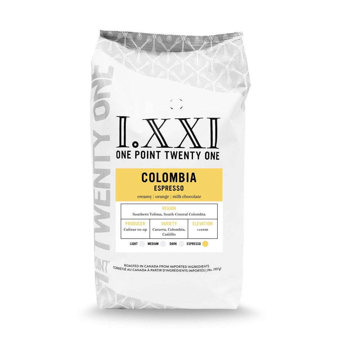 I.XXI Colombia South Tolima Whole Bean Espresso, 2 lb