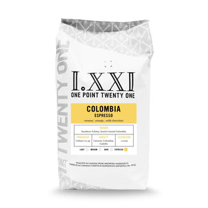 I.XXI Colombia South Tolima Whole Bean Espresso, 2 lb