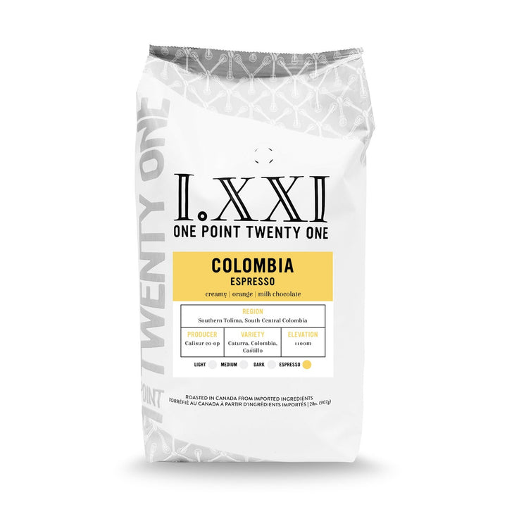 I.XXI Colombia South Tolima Whole Bean Espresso, 2 lb