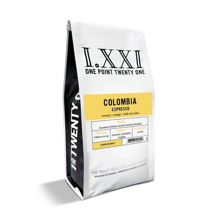 I.XXI Colombia South Tolima Whole Bean Espresso, 12 oz.
