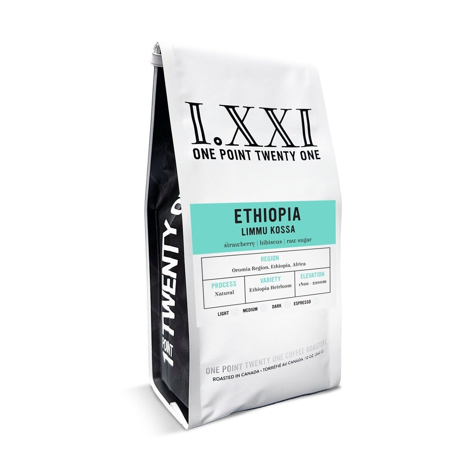 I.XXI Dark Roast Ethiopia Limmu Kossa Whole Bean Coffee, 12 oz.
