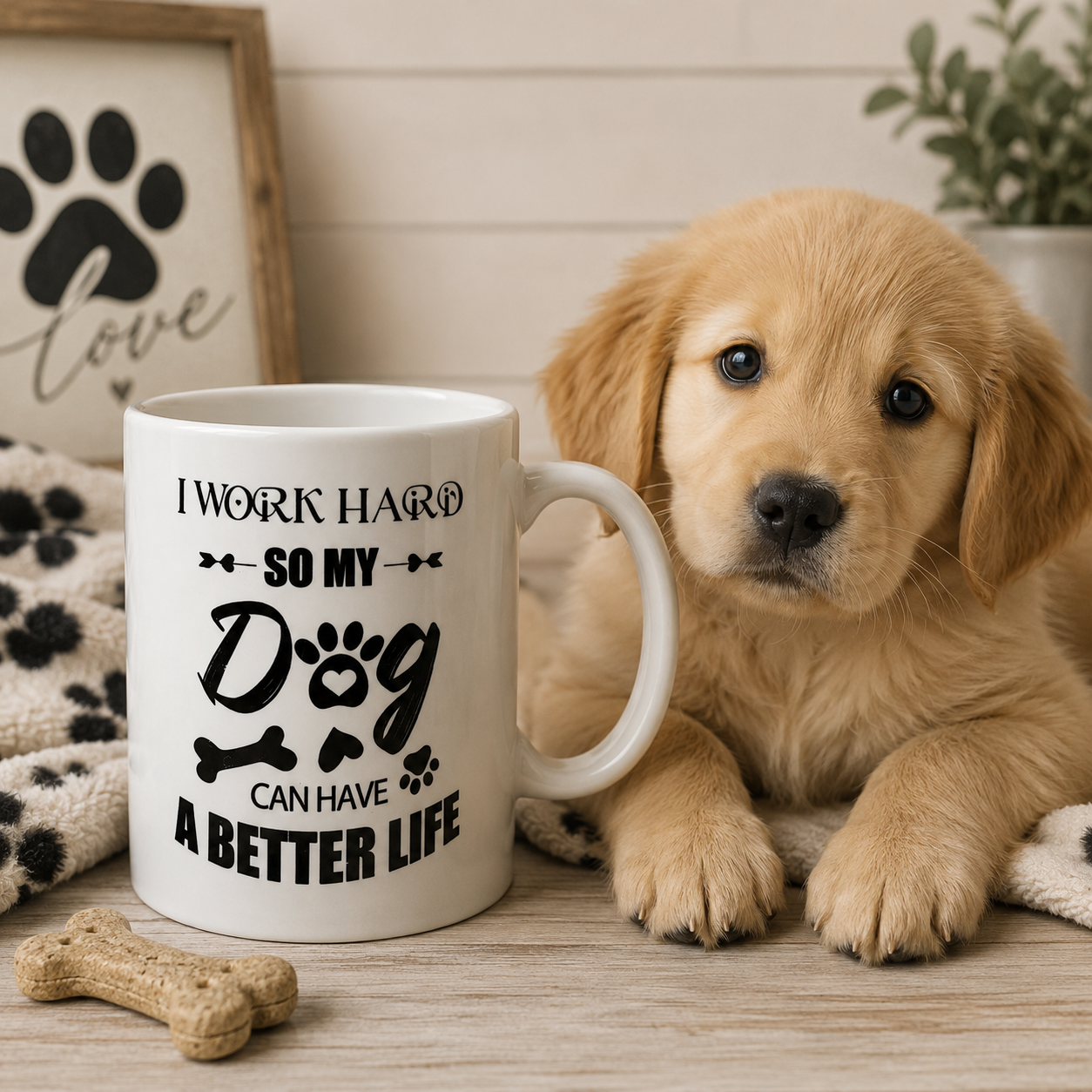 I.XXI Dog Life Coffee Cup, 450ml