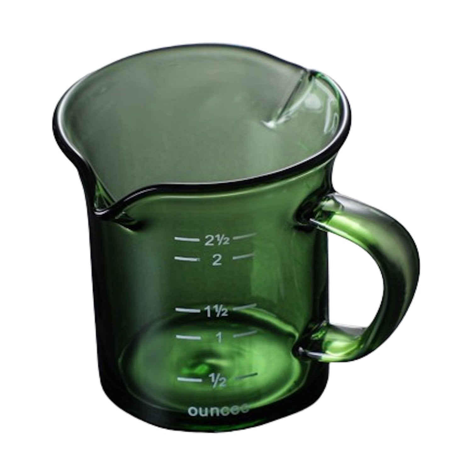 I.XXI Double Spout Milk Jug 70ml, Green