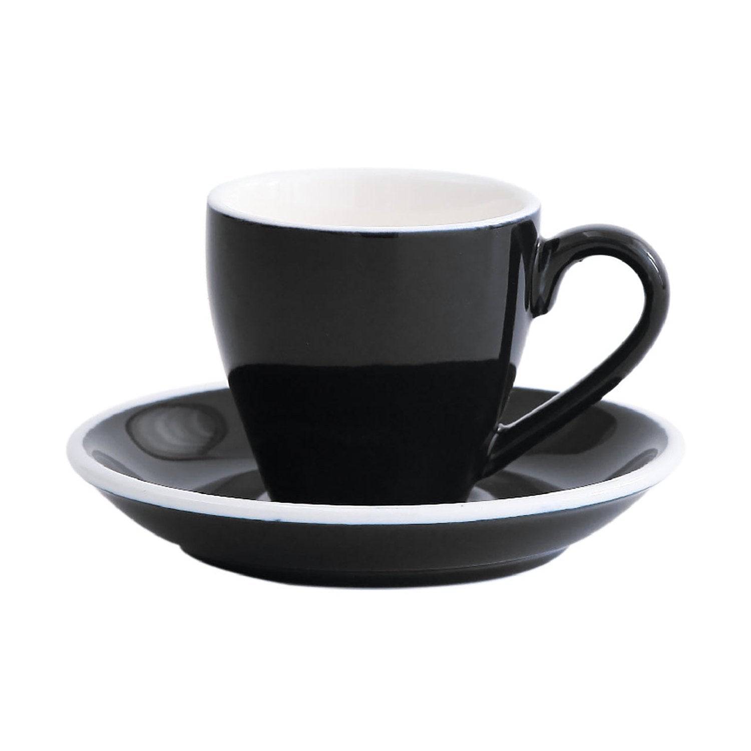 I.XXI Espresso Cup with Saucer 80ml, Black
