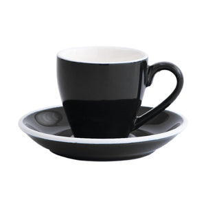 I.XXI Espresso Cup with Saucer 80ml, Black