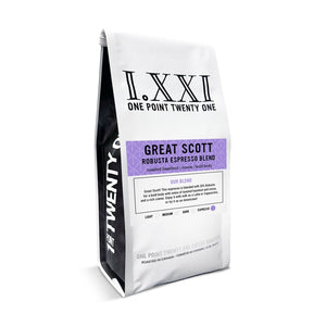 I.XXI Great Scott Robusta Espresso Blend Whole Bean Coffee, 12 oz.