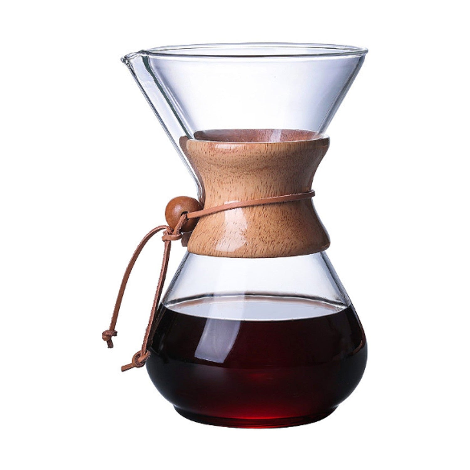 I.XXI Hand Blown Glass Coffee Pot with Filter, 800ml