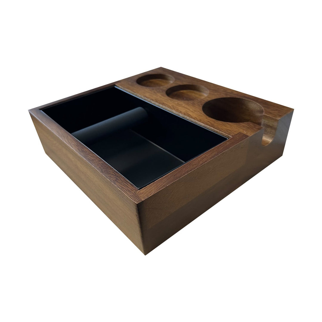 I.XXI Knock Box &amp; Accessory Station, Walnut
