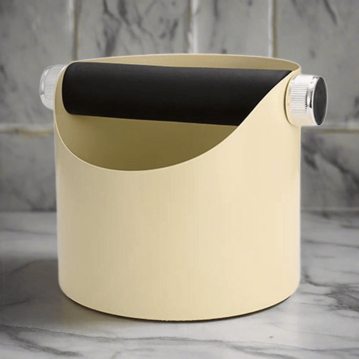 I.XXI Knock Box with Nonslip Base, Cream