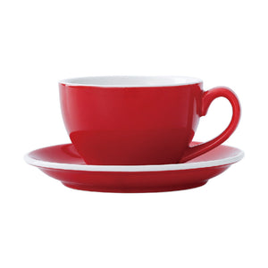 I.XXI Latte Mug with Saucer 220ml, Red
