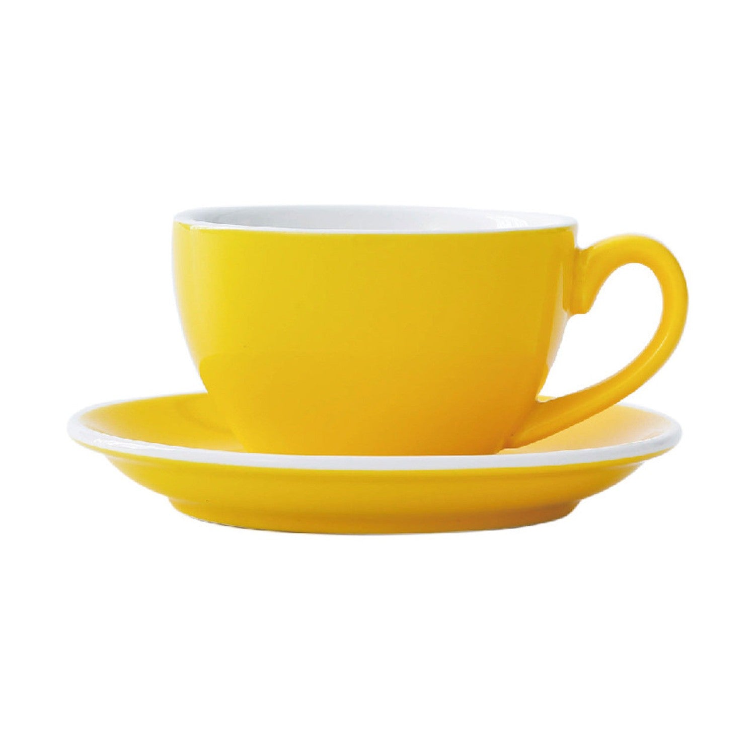 I.XXI Latte Mug with Saucer 220ml, Yellow