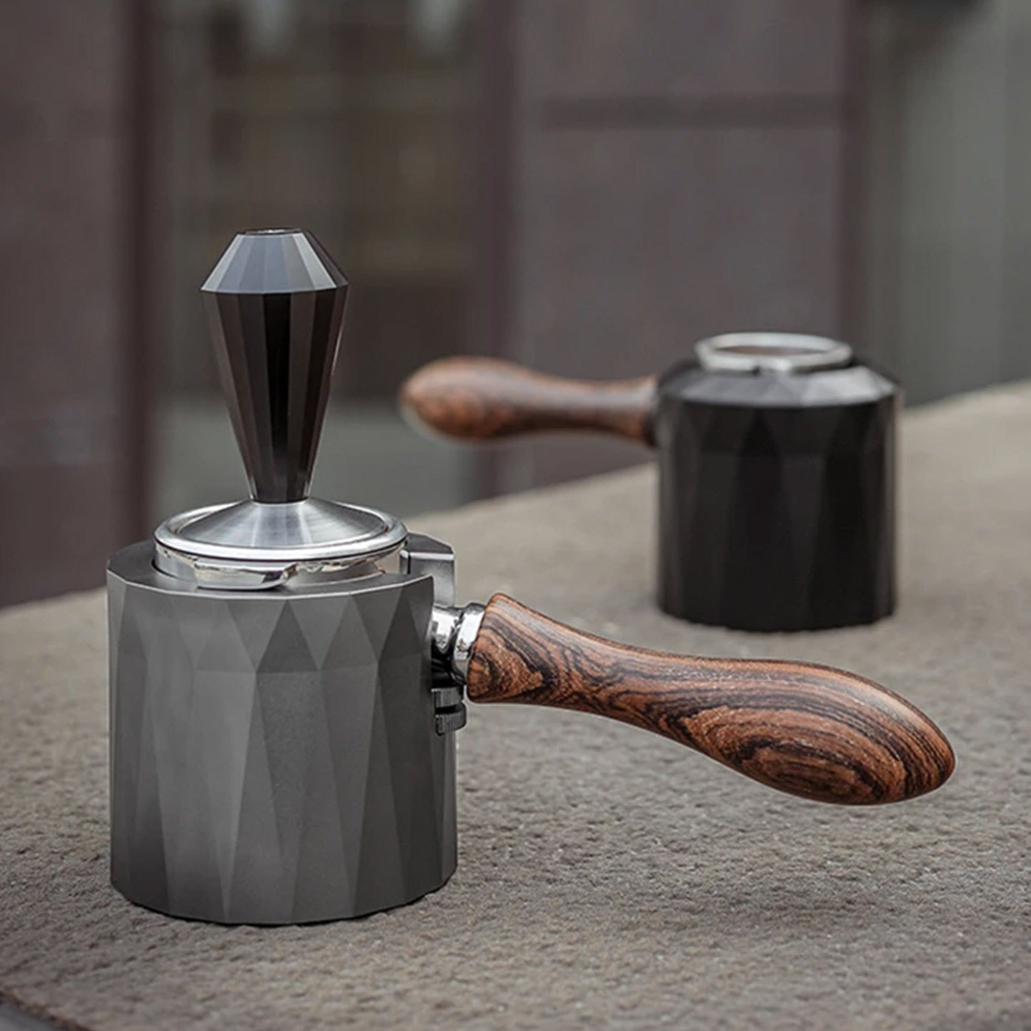 I.XXI Portafilter Holder & Tamping Stand, Silver