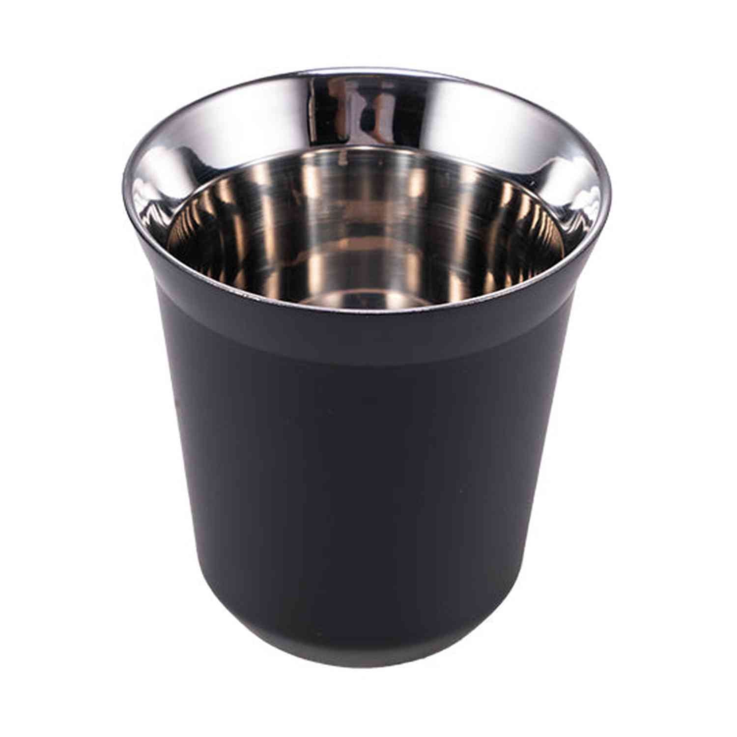 I.XXI Stainless Steel Double Wall 150ml Espresso Cup, Black
