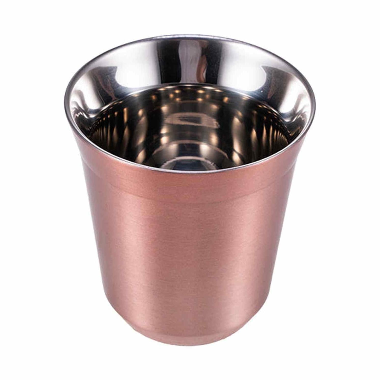 I.XXI Stainless Steel Double Wall 150ml Espresso Cup, Copper