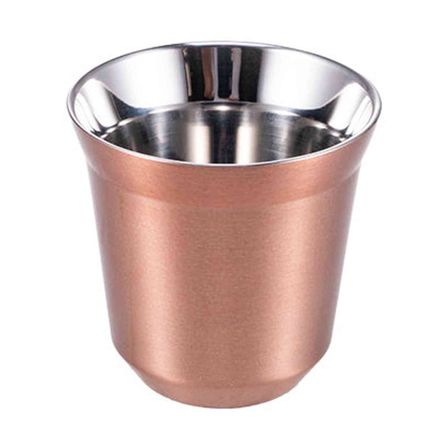 I.XXI Stainless Steel Double Wall 80ml Espresso Cup, Copper