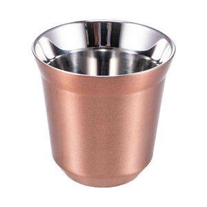 I.XXI Stainless Steel Double Wall 80ml Espresso Cup, Copper