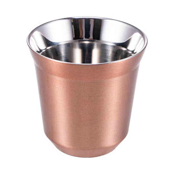 I.XXI Stainless Steel Double Wall 80ml Espresso Cup, Copper