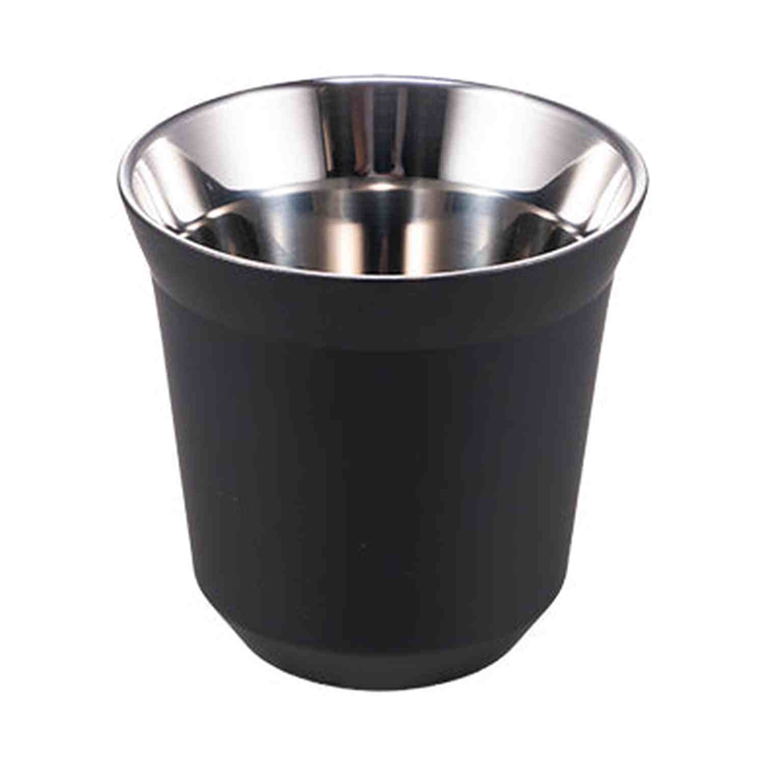 I.XXI Stainless Steel Double Wall 80ml Espresso Cup, Black