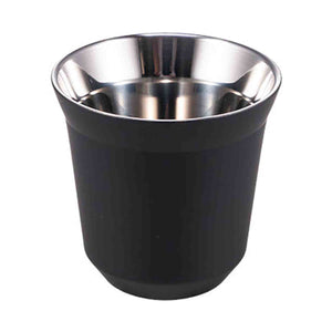 I.XXI Stainless Steel Double Wall 80ml Espresso Cup, Black